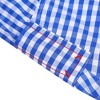 Men's Classic Retro Checkered Shirt with Contrast Collar Full Button Front Chest Pocket - 4 of 4