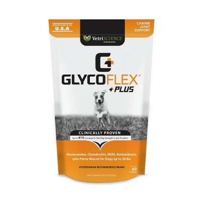 Vetriscience Laboratories GlycoFlex Plus Small Breed Joint Support Dog Chews, 60 ct