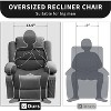 Coucheta Manual Recliner Chair - Plush Lounge Chair with 3-Position Recline, Cup Holders & Side Pockets - 4 of 4
