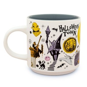 Silver Buffalo Disney The Nightmare Before Christmas Allover Icons Ceramic Stacking Mug | Holds 13 Ounces - 1 of 4