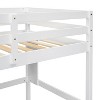 NicBex Twin Sie Loft Bed with Desk Wooden Bed Frame with Storage Shelves, Ladder and Full Length Guardrail, No Box Spring Required - 4 of 4