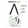 Unique Bargains Nylon Lightweight Fashion Durable Arch Moon Crossbody Bag - 3 of 4