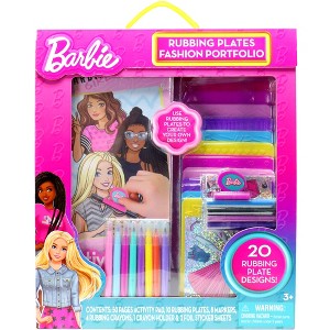 Tara Toy: Barbie Rubbing Plates Fashion Portfolio - Create & Design Fashion Outfits, Mix & Match, Coloring-Drawing-Sticker Set, Activity Pad, Kids 3+ - 1 of 4