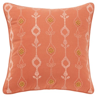 Flanigan Square Cotton Pillow Cover & Insert Gracie Oaks Color: Orange