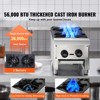 VEVOR Commercial Gas Stove with 2 Burners, Propane and Natural Gas Countertop Cooking Stove Range, Stainless Steel Gas Hot Plate - 3 of 4