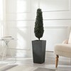 LuxenHome Square Tapered 18.5" H House Planters, Indoor & Outdoor Gray - 4 of 4