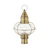 Livex Lighting Newburyport 1 - Light Post Light in  Antique Brass - 3 of 4