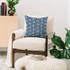 16"x16" Coastal Studio Snowy Ice Skates Square Throw Pillow Blue - Deny Designs: Indoor Abstract Design, Zipper Closure - 4 of 4