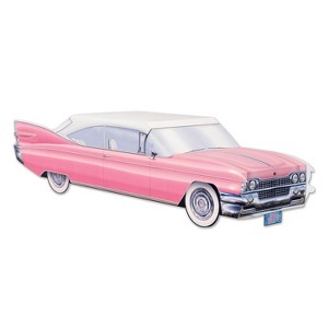 Beistle 3-D 50's Cruisin' Car Centerpiece, 13.75", (2/Pkg) Multicolored - 1 of 4