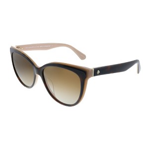 Kate Spade Daesha/S 0T4 Womens Cat-Eye Polarized Sunglasses Havana Pink 56mm - 1 of 3