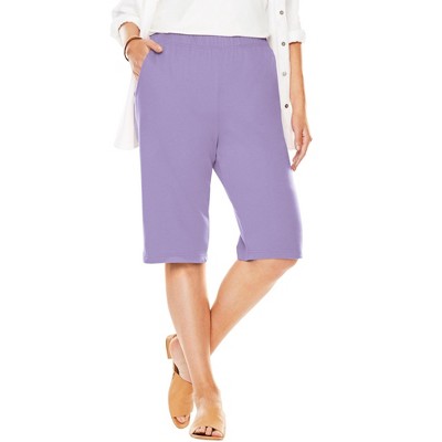 Woman Within Plus Size 7-Day Knit Bermuda Shorts