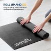 SereneLife 30'' x 60'' Portable Exercise Mat with Non-Slip Texture SLTRAMT18.5 - Black - 2 of 4