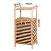 VYNXARIA Modern Bamboo Tilt-Out Laundry Hamper with 2-Tier Storage Shelf - 4 of 4