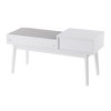 Sapphtopaz Storage Bench Contemporary Bench with Pull-Out Drawer Ottoman with Storage for Bedroom and Entryway - 3 of 3