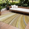 Beige Taupe And Ivory Abstract Washable Indoor Outdoor Area Rug - 2 of 4