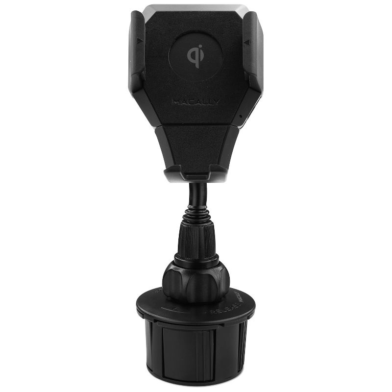 Macally Wireless Charging Car Cup Holder Mount, 4 of 9