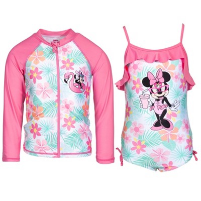 Minnie mouse cheap rash guard swimsuit