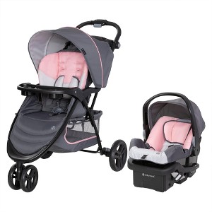 Baby Trend EZ Ride Travel System with EZ Ride Stroller with 3 Wheel Design and EZ-Lift Infant Car Seat for babies between 4-30 lbs, Flamingo Pink - 1 of 4