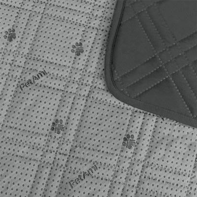 Small Charcoal Waterproof Reversible Pet Couch Cover