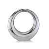 HomeRoots 17" Silver Aluminum Ring Hoop Table Vase - 4 of 4