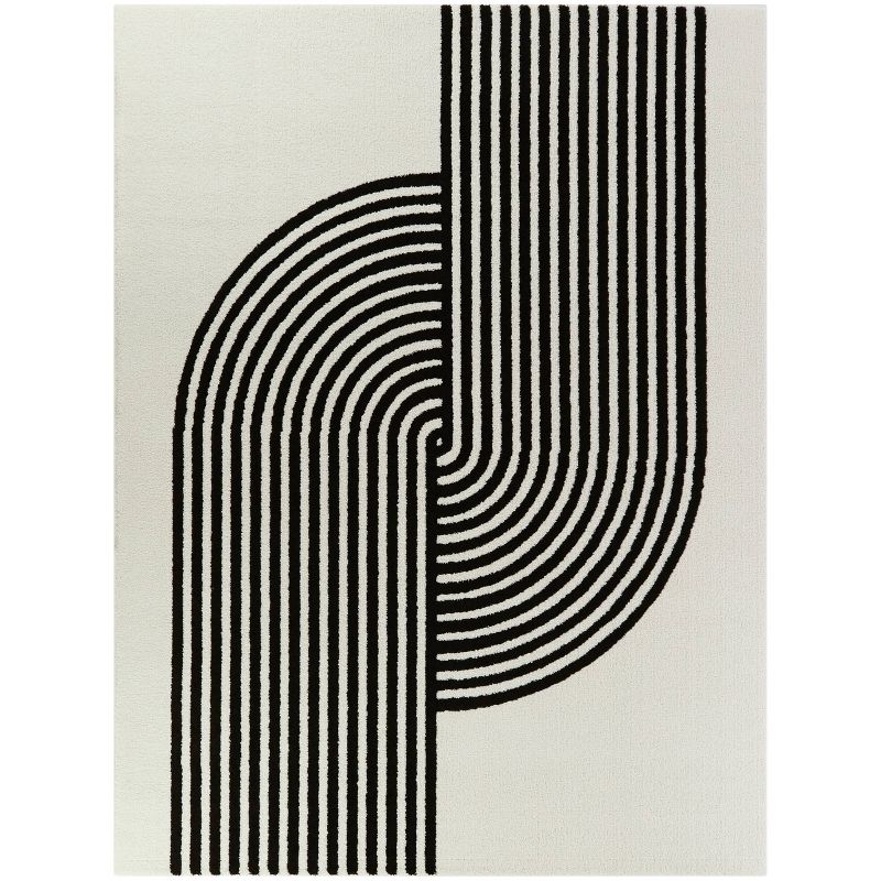 Anscombe Contemporary Stripe Rug White - Balta Rugs, 1 of 6