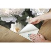 RoomMates Photographic Floral Wall Mural Black: Self-Adhesive Vinyl Botanical Design, 4 Pieces, 60 Sq Ft Coverage - 4 of 4