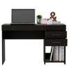 INFURNIC Desks Writing Computer Desk with Two Drawers One Cabinet and Open Bottom Shelf Easy Assembly, Black, 17.9"*47.2"*29.5" - 4 of 4