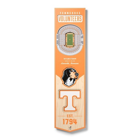 8" X 32" NCAA Tennessee Volunteers 3D StadiumView Banner - image 1 of 4