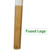 eHemco Euro Console Sofa Table with Drawer and Bamboo Legs for Hallway and Living Room, White and Dark Oak - 4 of 4