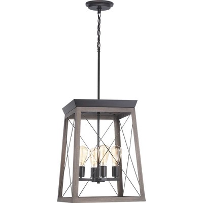 Briarwood Antique Bronze 4-Light Farmhouse Foyer Pendant