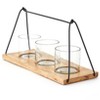 The Lakeside Collection Modern Farmhouse Decor Accents - Wood & Iron Candleholder - 4 of 4