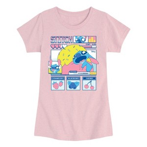 Girls' - Disney - Stitch Food Kawaii Fitted Short Sleeve Graphic T-Shirt - 1 of 3
