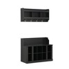 YOOCOZZ Shoe Storage Racks with Shelves and 4 Hooks,Hall Tree with Wall Mounted Coat Rack - 4 of 4