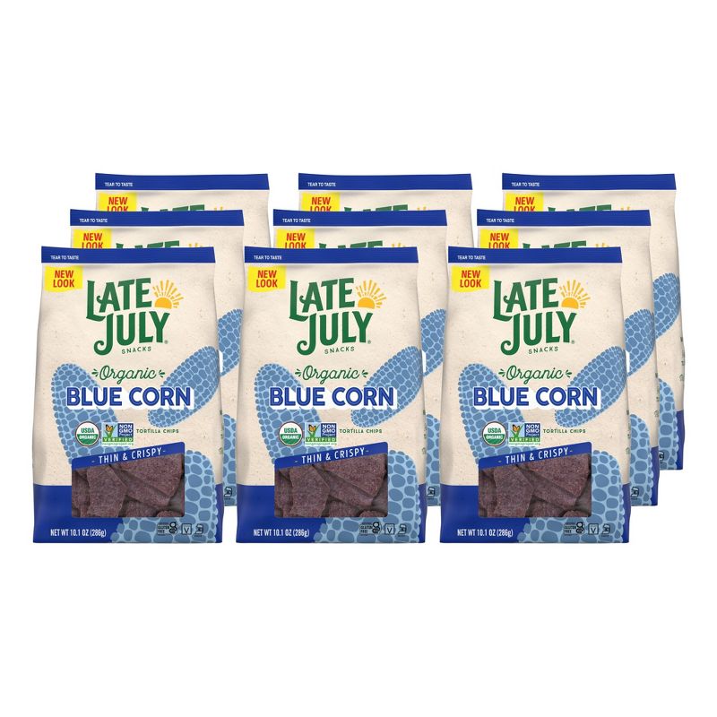 Late July Snacks Blue Corn Tortilla Chips - Case of 9/10.1 oz, 1 of 7