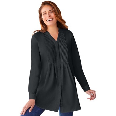 Woman Within Plus Size Perfect Pintuck Tunic