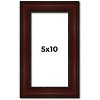 PosterPalooza | Panoramic Distressed Brown Picture Frame - UV Acrylic, Foam Board Backing, Hanging Hardware - 2 of 4