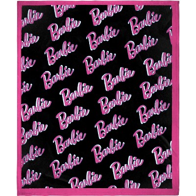 Barbie Dolls Barbie On Repeat Super Soft And Cuddly Plush Fleece Throw Blanket