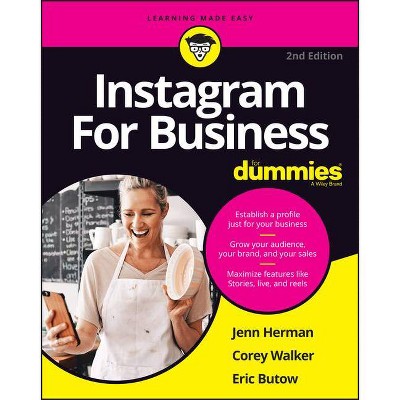 Instagram for Business for Dummies - 2nd Edition by  Jenn Herman & Eric Butow & Corey Walker (Paperback)