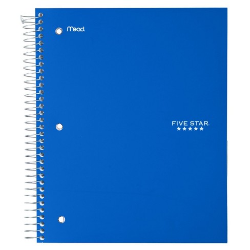 Five Star 3 Subject Wide Ruled Spiral Notebook (Colors May Vary) - image 1 of 4