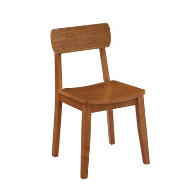 Set of 2 Hagen Zebra Dining Chair Wood/Walnut - Boraam