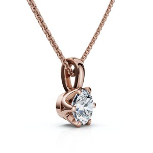 Pompeii3 1/4Ct Round Solitaire Brilliant Cut Lab Created Diamond Pendant 18" Necklace EF/VS - 1 of 2