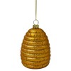 Northlight 3.5" Gold Holiday Collections Glass Beehive Christmas Ornament - image 3 of 4
