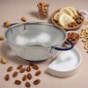 SAMMART Perforated Stainless Steel Sheet Colander with Handle - Strainer for Pasta, Noodle and Fruits - 4 of 4