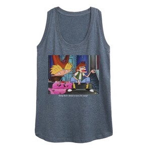 Women's - Hey Arnold! - Stoop Kid Graphic Racerback Tank - 1 of 4