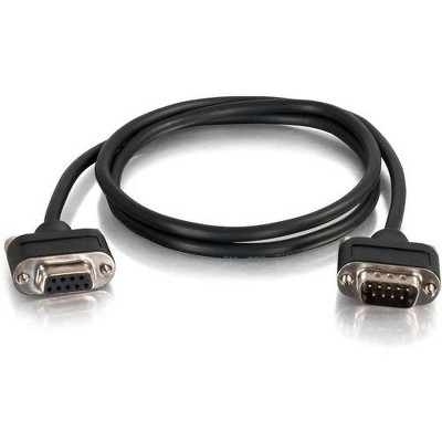 C2G 50ft CMG-Rated DB9 Low Profile Null Modem M-F - 50 ft Serial Data Transfer Cable for Monitor, Modem - First End: 1 x DB-9 Male Serial