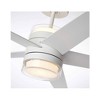 Luminance Kathy Ireland Home Lucere 52" Ceiling Fan Satin White, Integrated LED Uplight & Downlight, 6-Speed Wall Control - 3 of 4