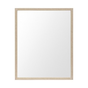 HomeRoots 32" Tan Framed Bathroom Vanity Mirror - 1 of 4