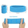 Unique Bargains Terry Cloth Sports Athletic Gym Headband Wristband Sweatband 10 Sets - 2 of 4