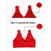 Allegra K Women's Removeable Pads Wirefree Sleep Vest Tops Bralettes - 3 of 4