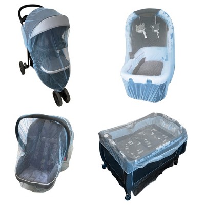 Image of Enovoe Mosquito Net for Stroller Durable Baby Perfect Bug Strollers, Blue
